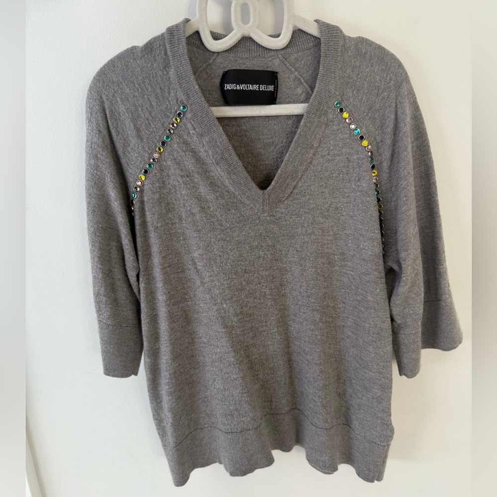 Zadig & Voltaire Deluxe Gray Knitwear